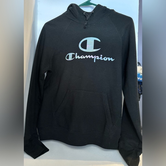 Black Champion hoodie size small - Picture 1 of 4